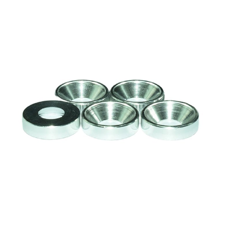 Alextend 50pcs M6 Countersunk Washers Alloy Aluminum Screw Gaskets (Silver) - Image 1